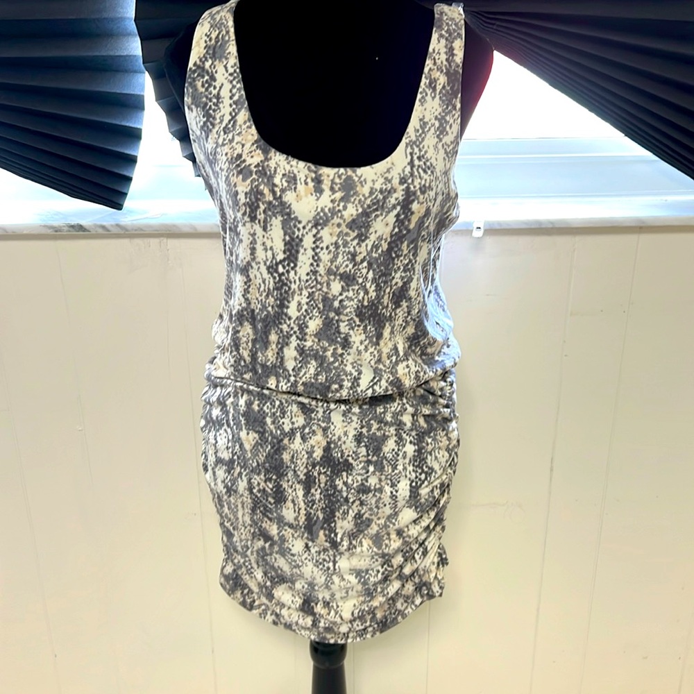 Tart rouched blouson dress double layer for extreme comfort